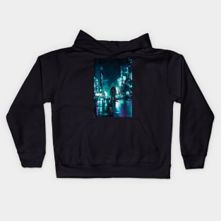 Another Rainy Night ( The Continuous Tale Of The Lost Astronauta) Kids Hoodie